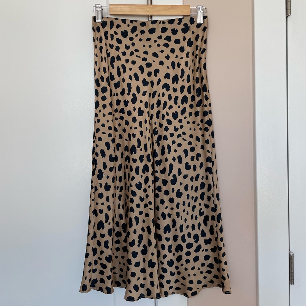 Realisation Par Leopard Slip Skirt size small